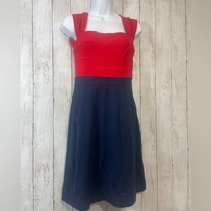 Anthropologie Girls from Savoy Coralblock Sleeveless Dress 0